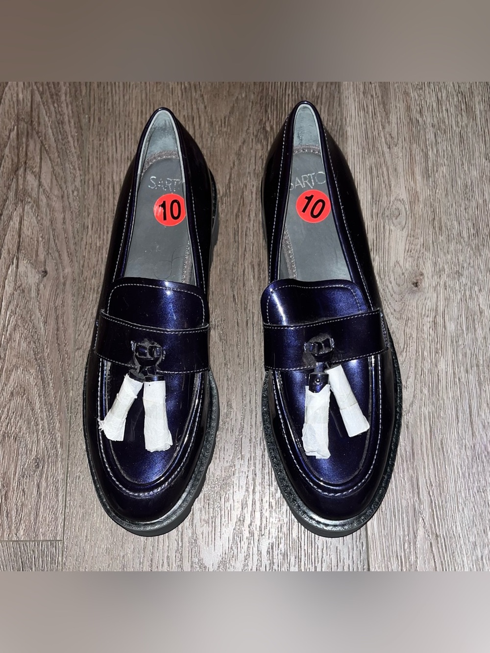 NWOT SARTO by Franco Sarto Balinna Platform Tassel Loafers Size 10 - Picture 2 of 10